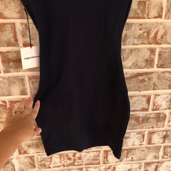 Superdown Rockie One Shoulder Navy Mini Dress XXS - Picture 13 of 16